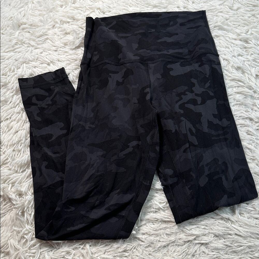 Lululemon Align Pant II 25" Heritage 365 Camo Deep Coal Multi